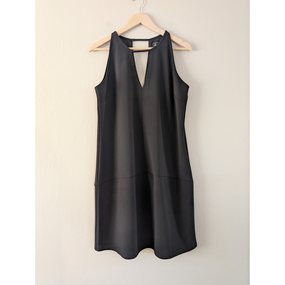 Sam Edelman Black Halter Shift Dress‎ 10 Crepe Cocktail Party Wedding Guest Chic